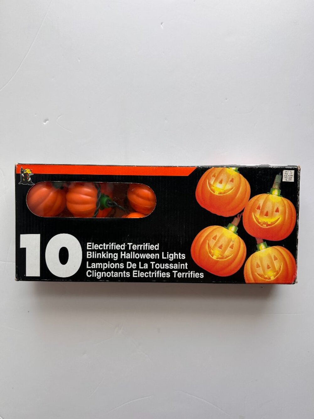 Vintage Pumpkin Blow Mold Stringed Lights, 10p